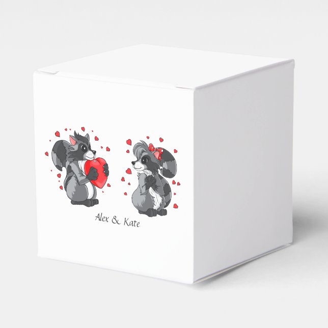 Caixinha De Lembrancinhas Casal Apaixonado Casamento Miniaturas Hershey's (Frente)