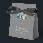 Caixinha De Lembrancinhas Casal de Noivos Simples Foto Cinza<br><div class="desc">Caixa de Favor para Casamento - Doces/Presentes dos Convidados  Personalize com sua própria foto</div>