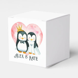 Caixinha De Lembrancinhas Casal de pinguim