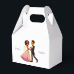 Caixinha De Lembrancinhas casamento<br><div class="desc">Caixa de favoritos de casamento no estilo das ilustrações de desenho animado,  você pode inserir sua própria ou mesmo uma foto. Os nomes da noiva e do noivo são apenas fictícios,  insira o seu. Adaptável a várias superfícies e um bom lembrete para o próximo casamento.</div>