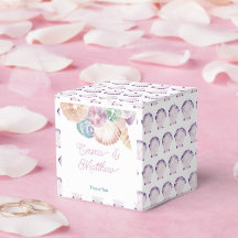 Casamento à Beira-Mar com Tons Pastéis de Roxo