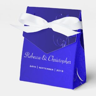 Caixinha De Lembrancinhas Casamento azul elegante