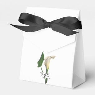 Caixinha De Lembrancinhas Casamento Botânico Elegante Calla Lily Green
