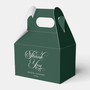 Caixinha De Lembrancinhas Casamento Clássico Minimalista Elegante Verde Esme