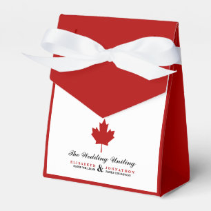 Caixinha De Lembrancinhas Casamento com Bandeira Canadense