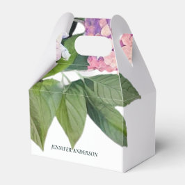 Caixinha De Lembrancinhas Casamento com Calliografia Floral Moderna Obrigado