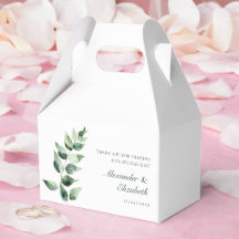 Casamento com Eucalipto em Aquarela | Branco