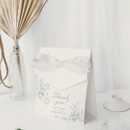 Caixinha De Lembrancinhas Casamento com o Toile Azul Floral, francês legante