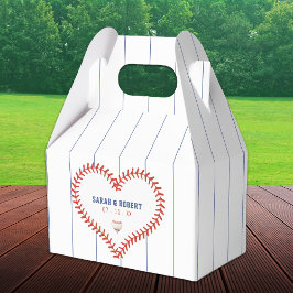 Caixinha De Lembrancinhas Casamento com Pinstripe no Baseball Softball Sport