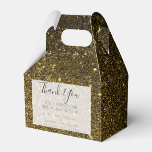 Caixinha De Lembrancinhas Casamento de adultos Dourados e negros