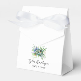 Caixinha De Lembrancinhas Casamento de Boho com Buquê Floral Suculente de Wa