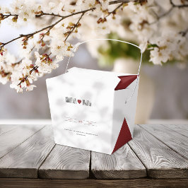 Caixinha De Lembrancinhas Casamento de Coração Minimalista