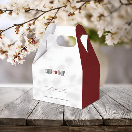 Caixinha De Lembrancinhas Casamento de Coração Minimalista