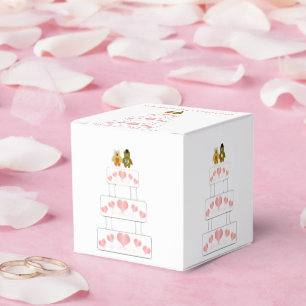 Caixinha De Lembrancinhas Casamento de Design de Bolo Casado