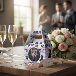 Caixinha De Lembrancinhas Casamento de Disco Personalizável