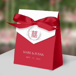 Caixinha De Lembrancinhas Casamento de Felicidade Dupla Chinesa Obrigado