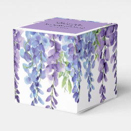 Caixinha De Lembrancinhas Casamento de Florais Violetas Roxo Elegante