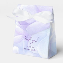 Caixinha De Lembrancinhas Casamento de Flores Liláticas Roxas Elegantes