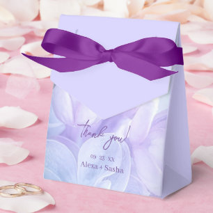 Caixinha De Lembrancinhas Casamento de Flores Liláticas Roxas Elegantes