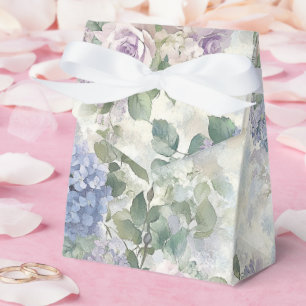 Caixinha De Lembrancinhas Casamento de Flores Rosa Roxo Romântico
