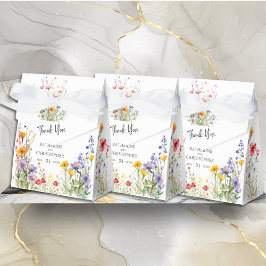 Caixinha De Lembrancinhas Casamento de Flores Selvagens Legais Agradecemos