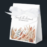 Caixinha De Lembrancinhas Casamento de Flores Terracota Aquarela<br><div class="desc">Uma bela disposição de flores e folhas cor de terracota,  pintadas à mão em estilo aquarela</div>