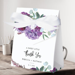 Caixinha De Lembrancinhas Casamento De Letras De Água Floral Purple - Obriga