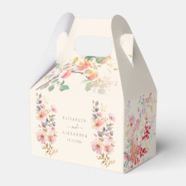 Caixinha De Lembrancinhas Casamento de Maçãs de Aquarela de Queda Elegante