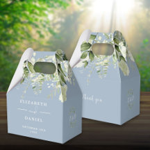 Casamento de Monograma de Verdura Floral Azul Empo