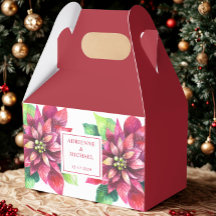 Casamento de Natal com Poinsettia Vermelha