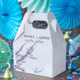 Caixinha De Lembrancinhas Casamento de Neve de inverno