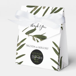 Caixinha De Lembrancinhas Casamento de Oliveira Greenery