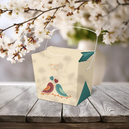 Caixinha De Lembrancinhas Casamento de Pássaros de Amor