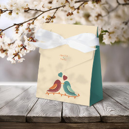 Caixinha De Lembrancinhas Casamento de Pássaros de Amor