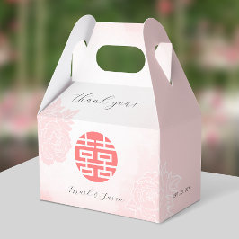 Caixinha De Lembrancinhas Casamento de Peões de Aquarela Chinesa