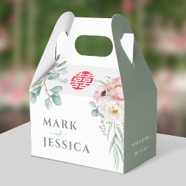 Caixinha De Lembrancinhas Casamento de Peões de Felicidade Dupla Vietnamita