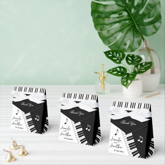 Caixinha De Lembrancinhas Casamento de Piano Keys, Músicos Criativos (Múltiplo)