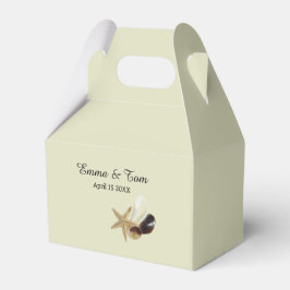 Caixinha De Lembrancinhas Casamento de praia minimalista de chic costeira