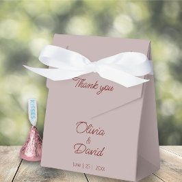 Caixinha De Lembrancinhas Casamento de Rosa com empoeiramento minimalista
