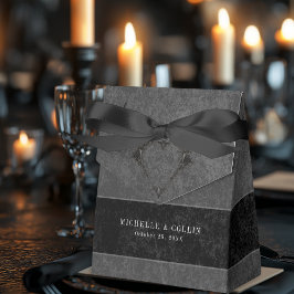 Caixinha De Lembrancinhas Casamento de Rosas Pretos Góticos Raven e Pretos