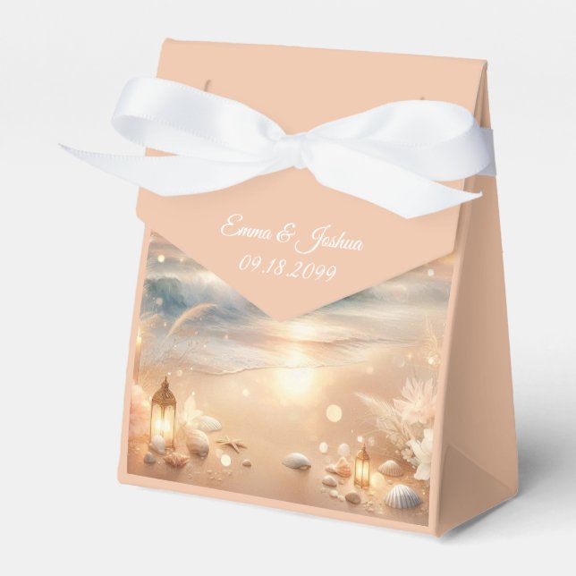 Caixinha De Lembrancinhas Casamento de Sonhos Solares e Sparkle (Frente)