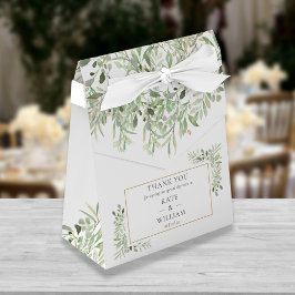 Caixinha De Lembrancinhas Casamento de Verde Botânica Elegante