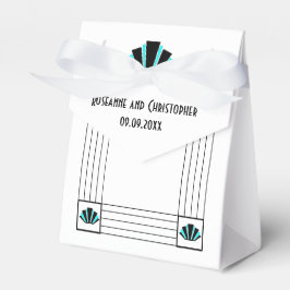 Caixinha De Lembrancinhas Casamento Design de Arte Azul