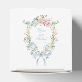 Caixinha De Lembrancinhas Casamento do Monograma de Fora Floral Elegante