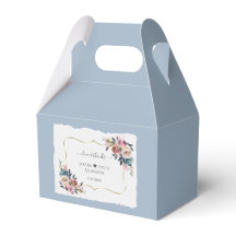 Casamento Dourado das Flores Azuis e Dusty Modern