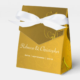 Caixinha De Lembrancinhas Casamento Dourado elegante