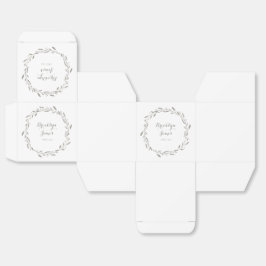 Caixinha De Lembrancinhas Casamento Elegante Boxes Cinzas Floral Fera