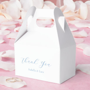 Caixinha De Lembrancinhas Casamento Elegante Chic de Costa Azul e Branco