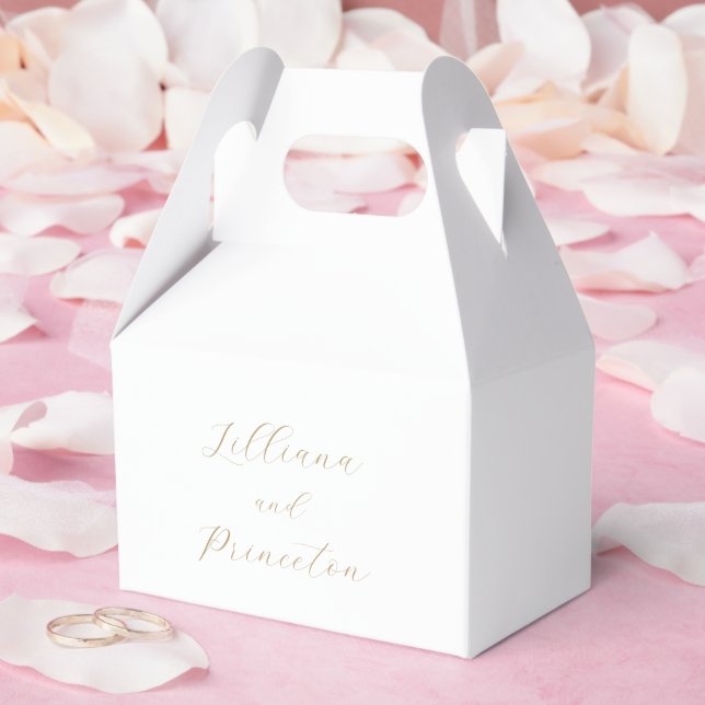 Caixinha De Lembrancinhas Casamento Elegante Clássico Neutro (Casamento)