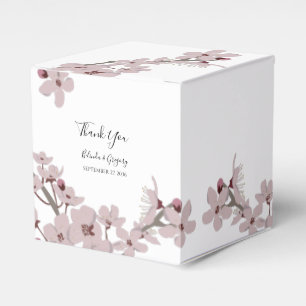 Caixinha De Lembrancinhas Casamento Elegante Flor de Cerejeira